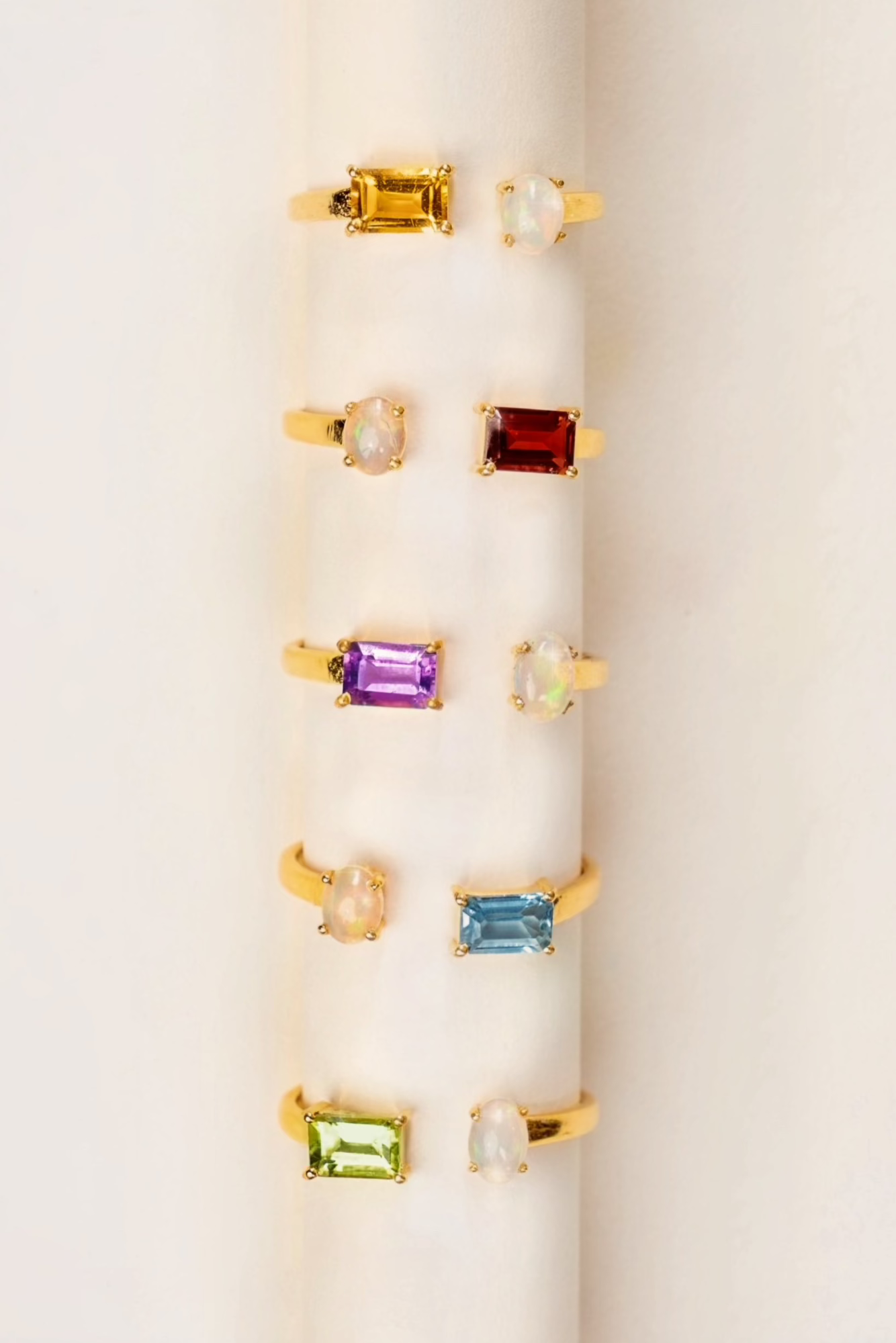 Blue topaz resizable ring