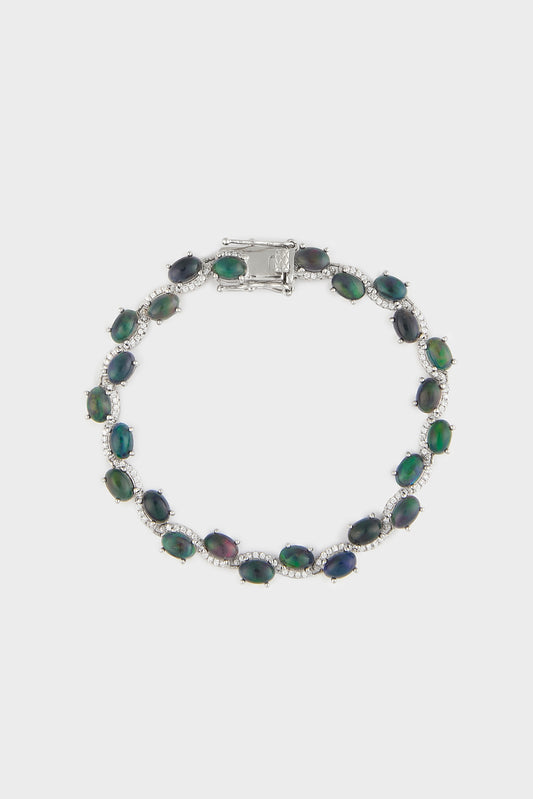 Ethopian black opal bracelet