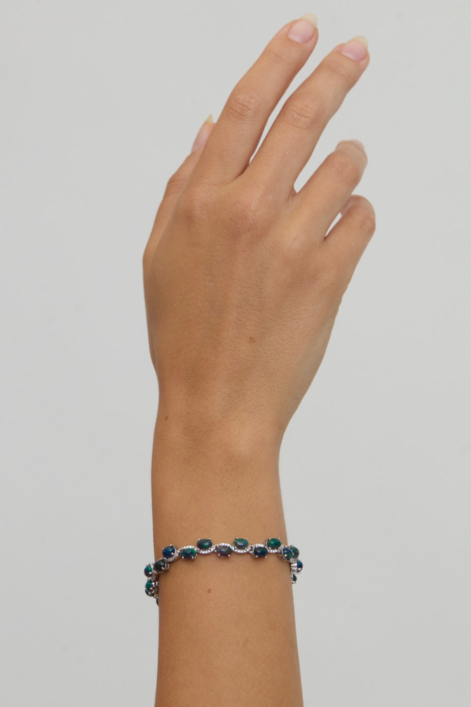 Ethopian black opal bracelet